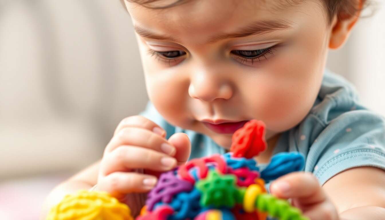 Les premiers jouets sensoriels pour bébés