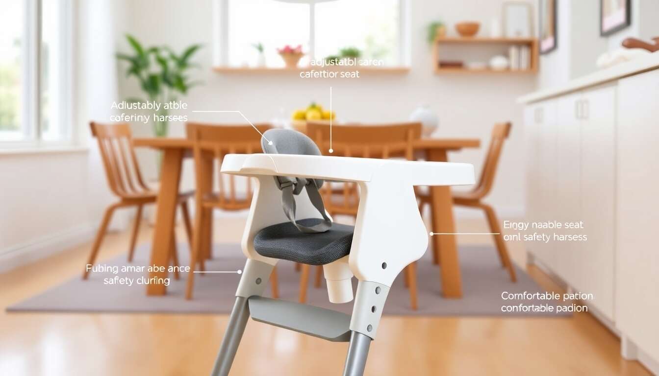 Chaises hautes : Pourquoi l’ergonomie est essentielle pour la sécurité et le confort de bébé