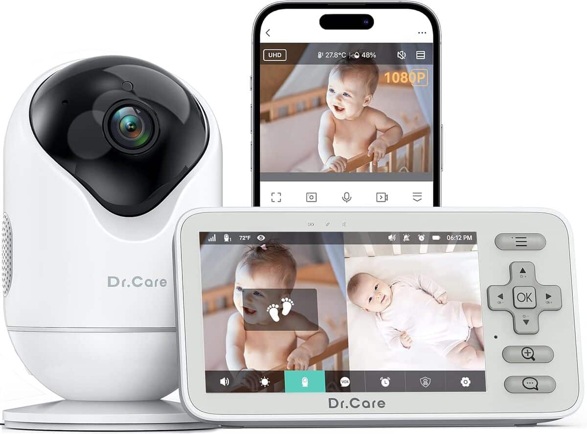 Test du Dr.Care VistaView Lite : babyphone avec écran divisé et vision nocturne