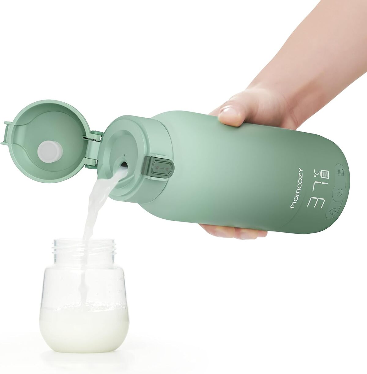 Test du Momcozy chauffe-biberon portable : rapide et autonome