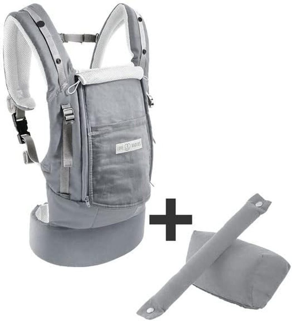 Test du porte-bébé PhysioCarrier 0m+ Love Radius tout gris