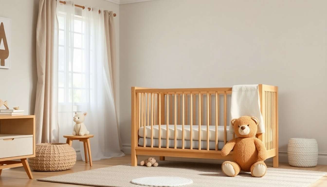 Les avantages d'un lit bébé en bois massif non traité