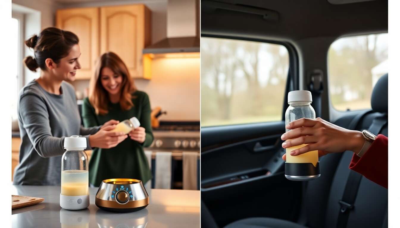 Chauffe-biberon à la maison ou à l’extérieur : Que choisir pour vos déplacements ?