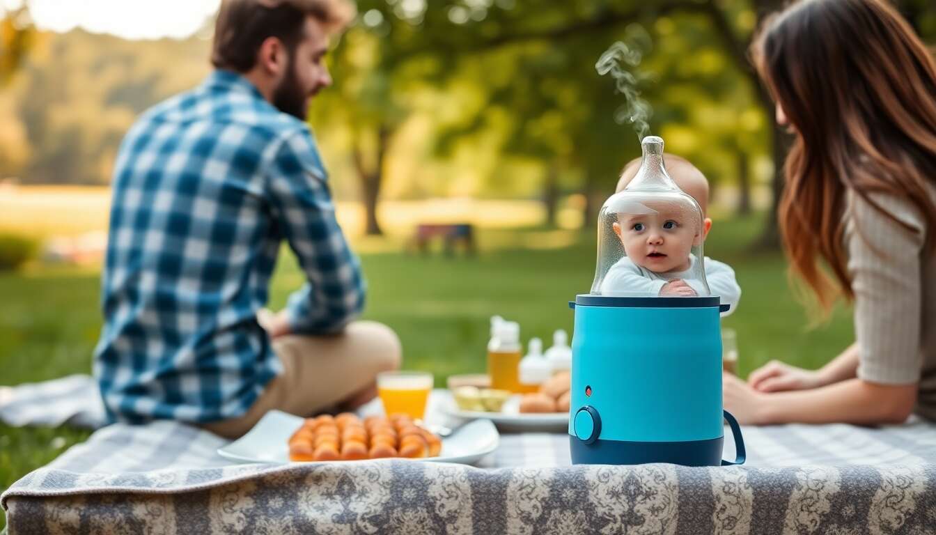 Comment chauffer le biberon de bébé à l'extérieur ?