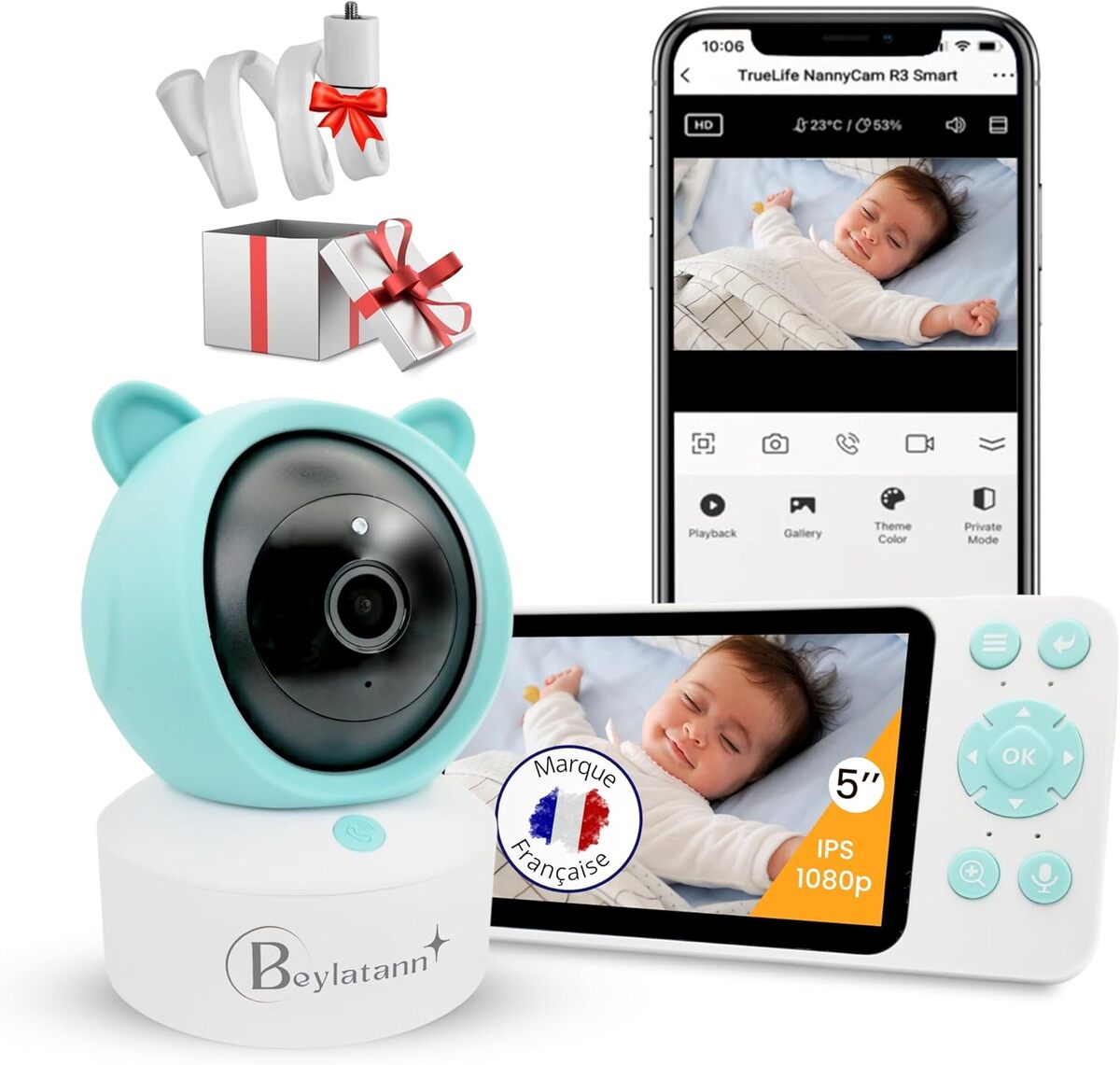 Test du babyphone Beylatann 2K : caméra WiFi et vision nocturne