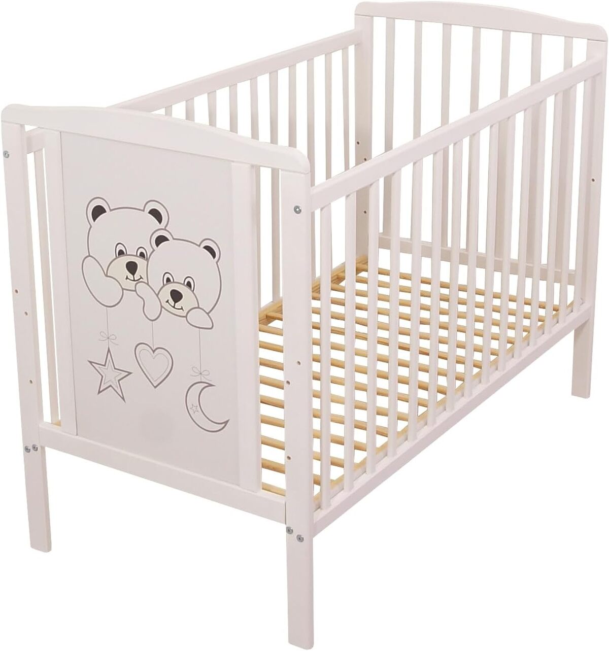 Test du lit bébé écologique Bello24 Deux Oursons en bois massif 60 x 120 cm