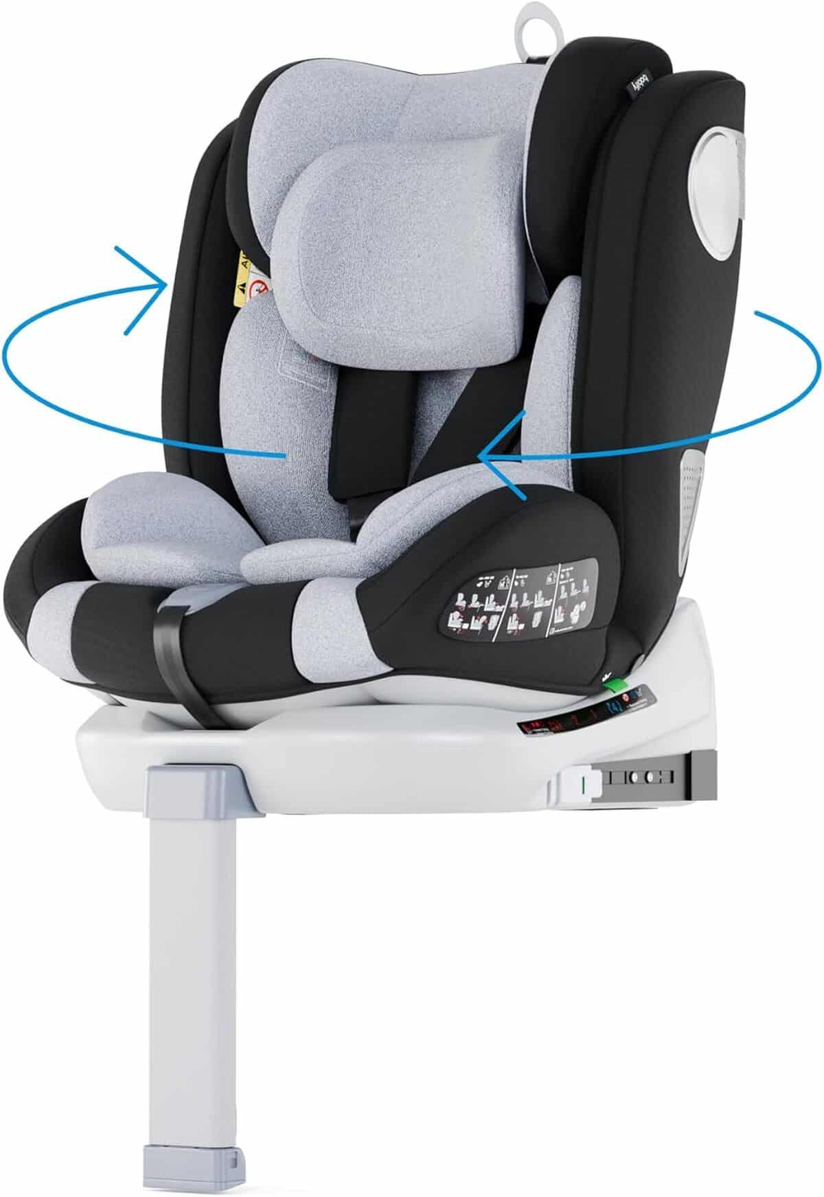 Test du siège auto pivotant 360° Babify Isofix 0-36 kg