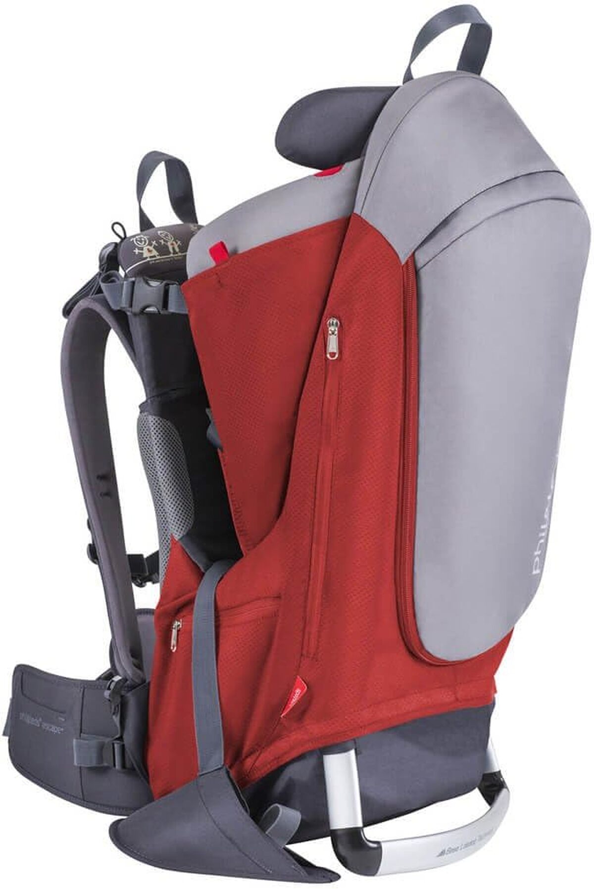 Test : phil&Teds Escape porte-bébé rouge/gris
