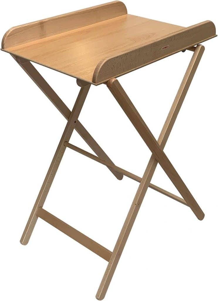 Test : table à langer pliante Jade en bois naturel vernis