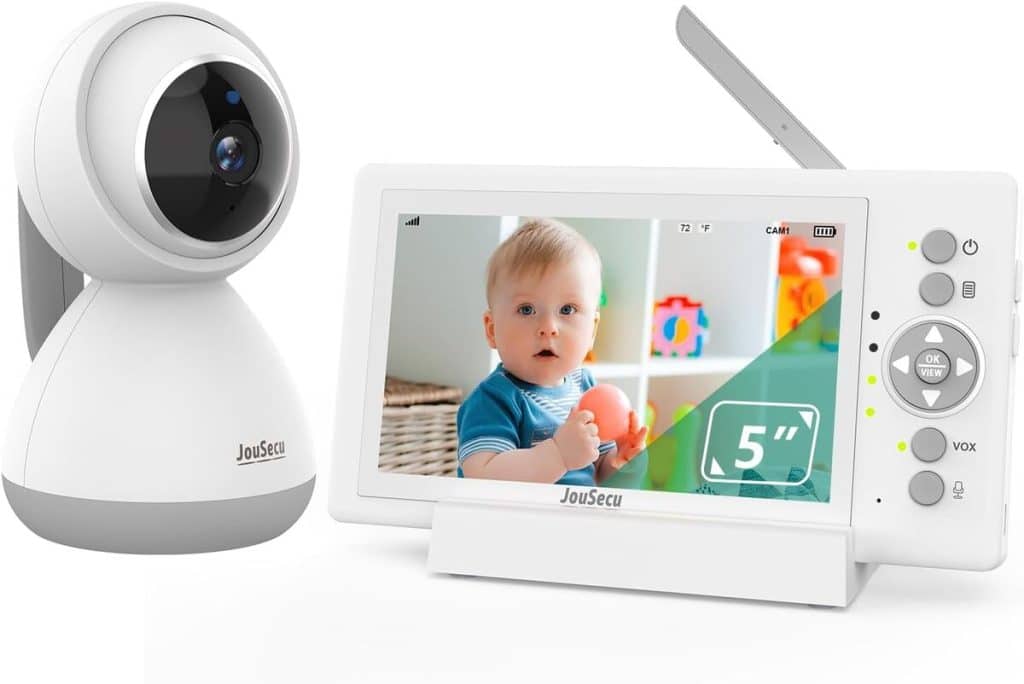 Test du babyphone JouSecu : caméra HD, autonomie 29h, écran 5 pouces