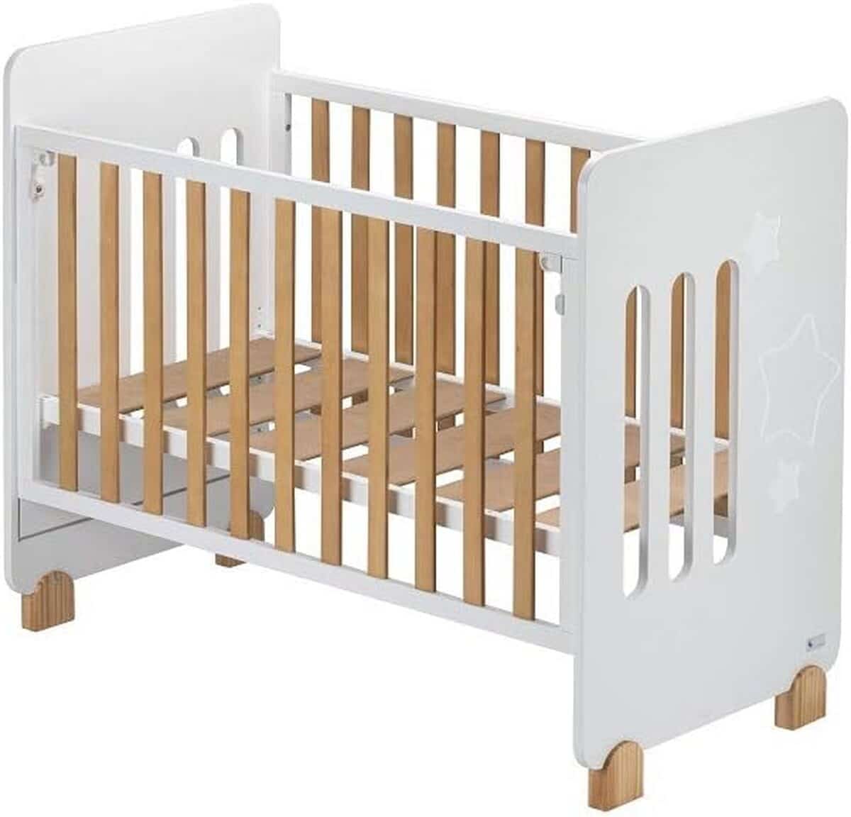 Test du lit bébé blanc Interbaby CUNA15 Star Nature