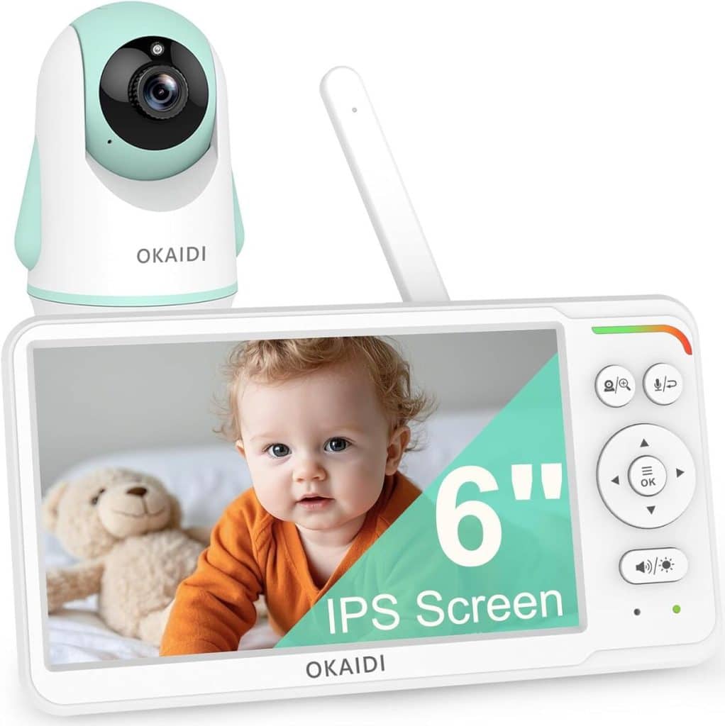 Test du moniteur bébé OKAIDI 6'' IPS : autonomie et vision nocturne
