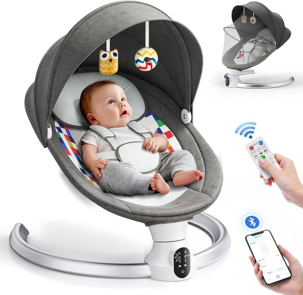 Test du transat bébé Kotsy : balancoire électrique à 5 vitesses