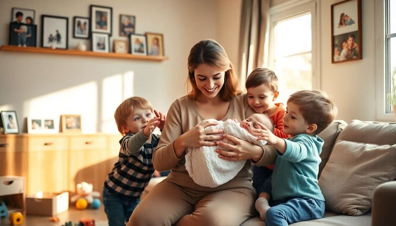 Comment gérer l’arrivée d’un nouveau bébé avec des aînés ?