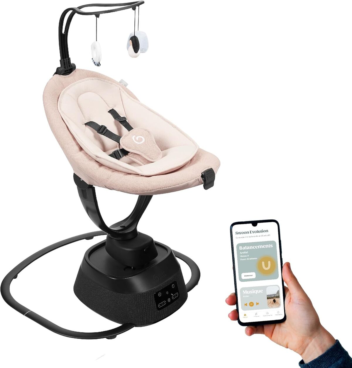 Test : balancelle électrique Babymoov Swoon Evolution, expérience connectée