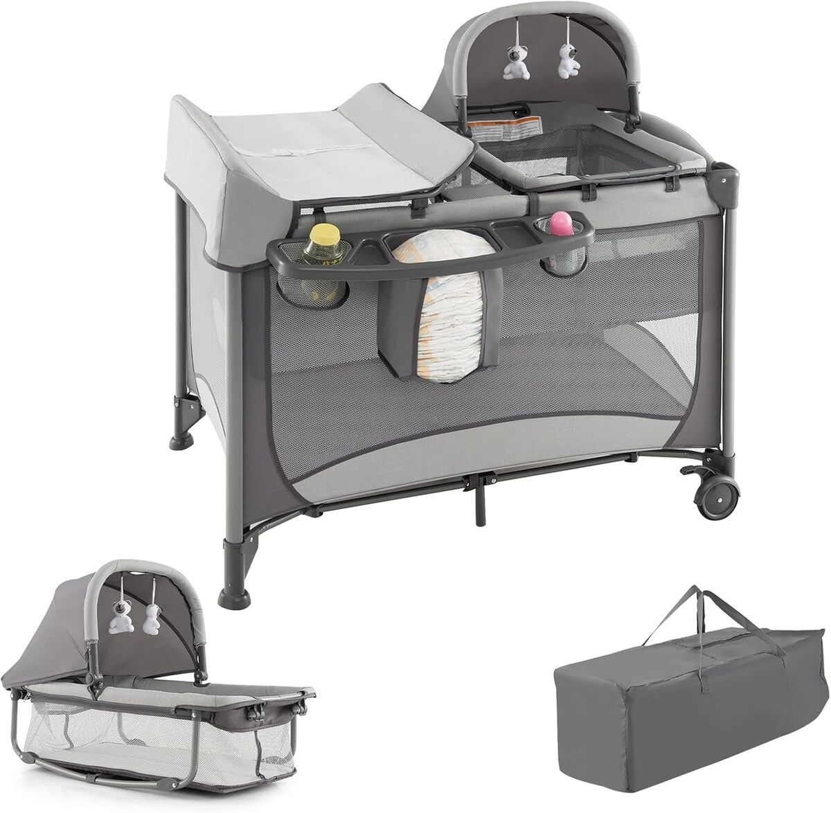Test : costway lit parapluie 5 en 1 pour bébé
