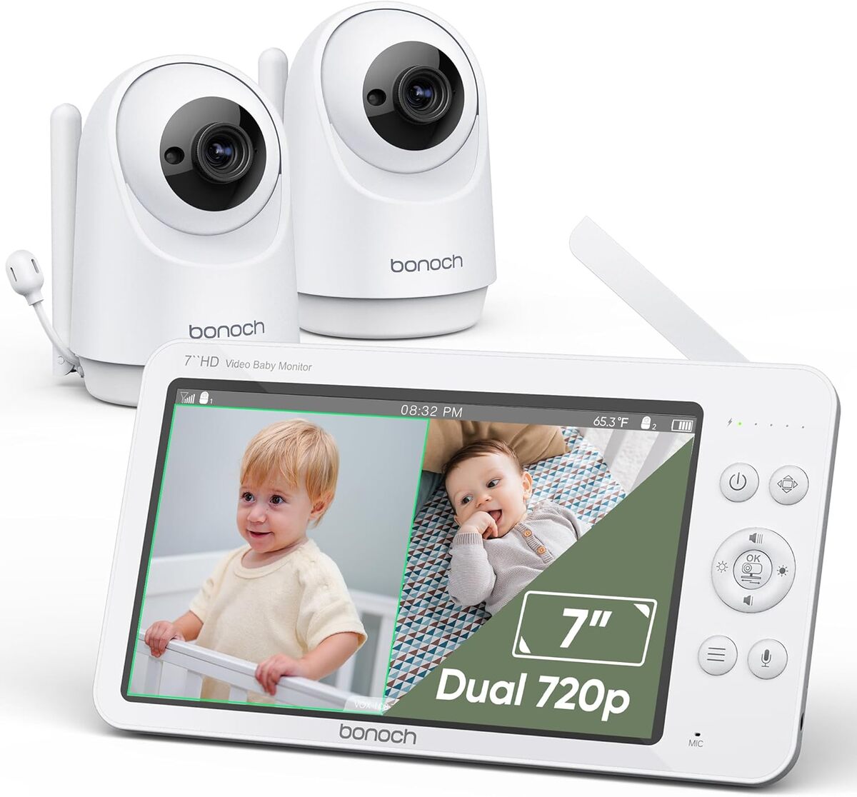 Test du babyphone Bonoch 7” : écran partagé et autonomie exceptionnelle