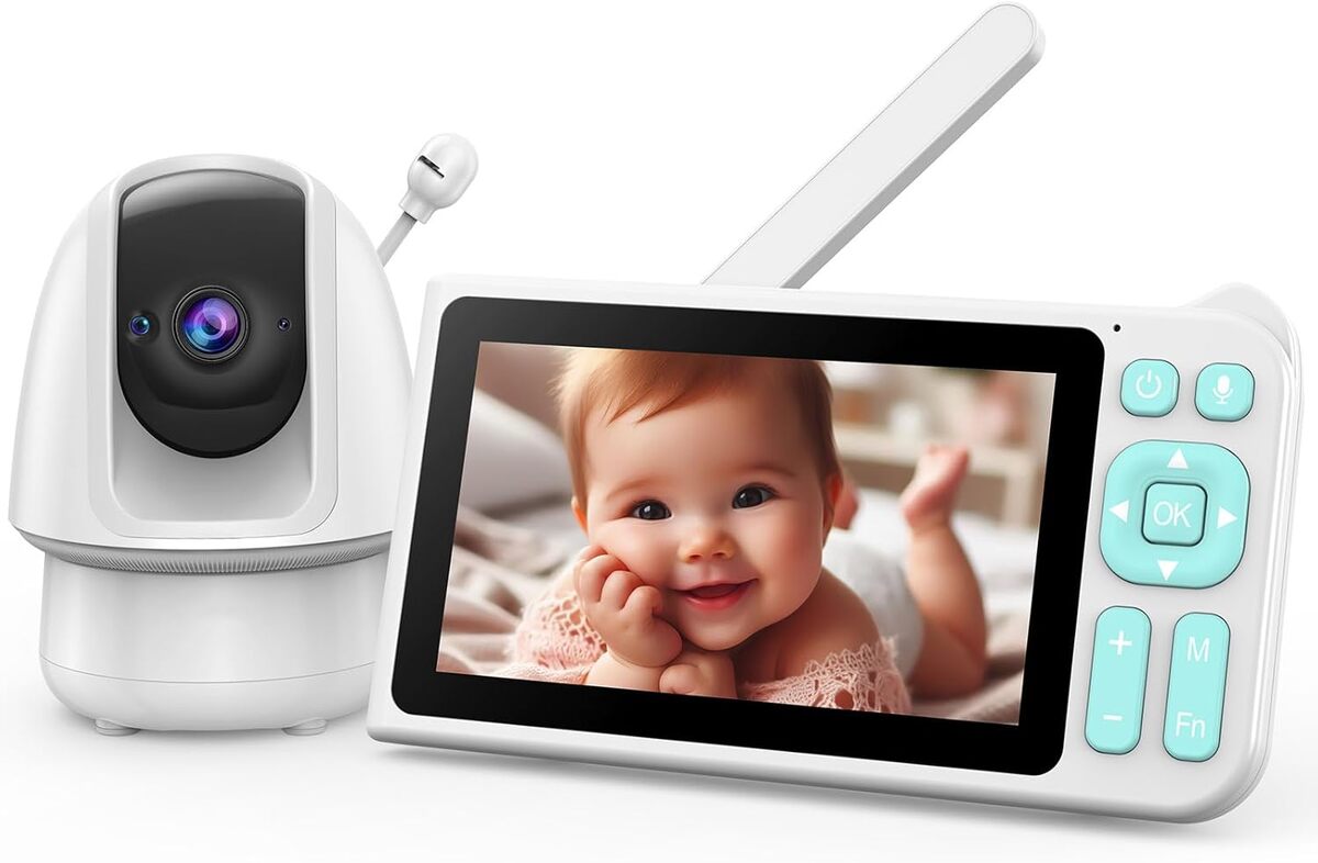 Test du moniteur vidéo bébé 5 pouces : portée 609m et vision nocturne
