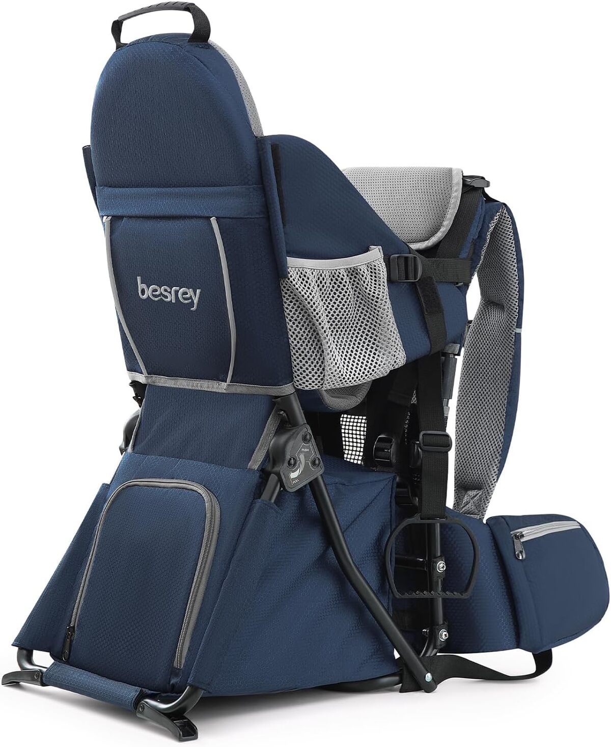 Test du porte-bébé pliable de randonnée besrey noir