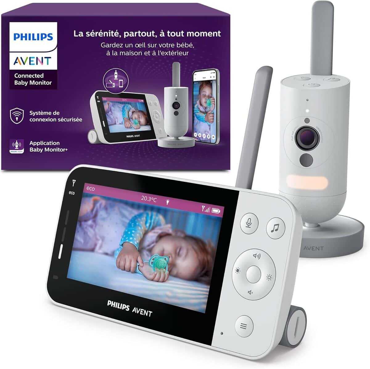 Test : écoute-bébé connecté Philips Avent SCD951/26