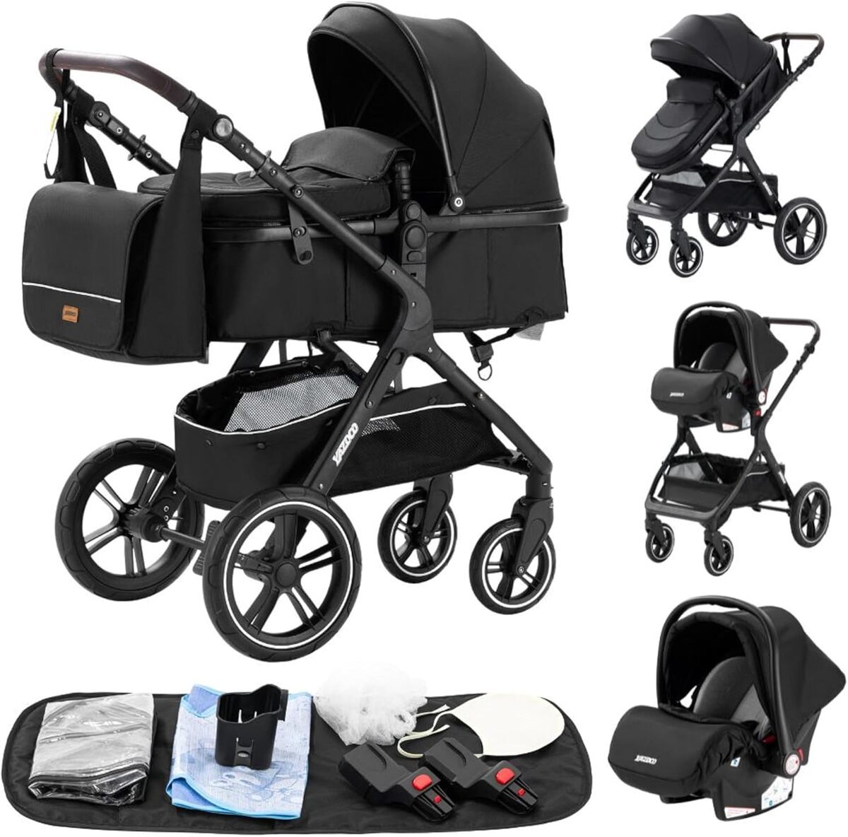 Test : glokid X1 noir - poussette 3 en 1 pratique et portable