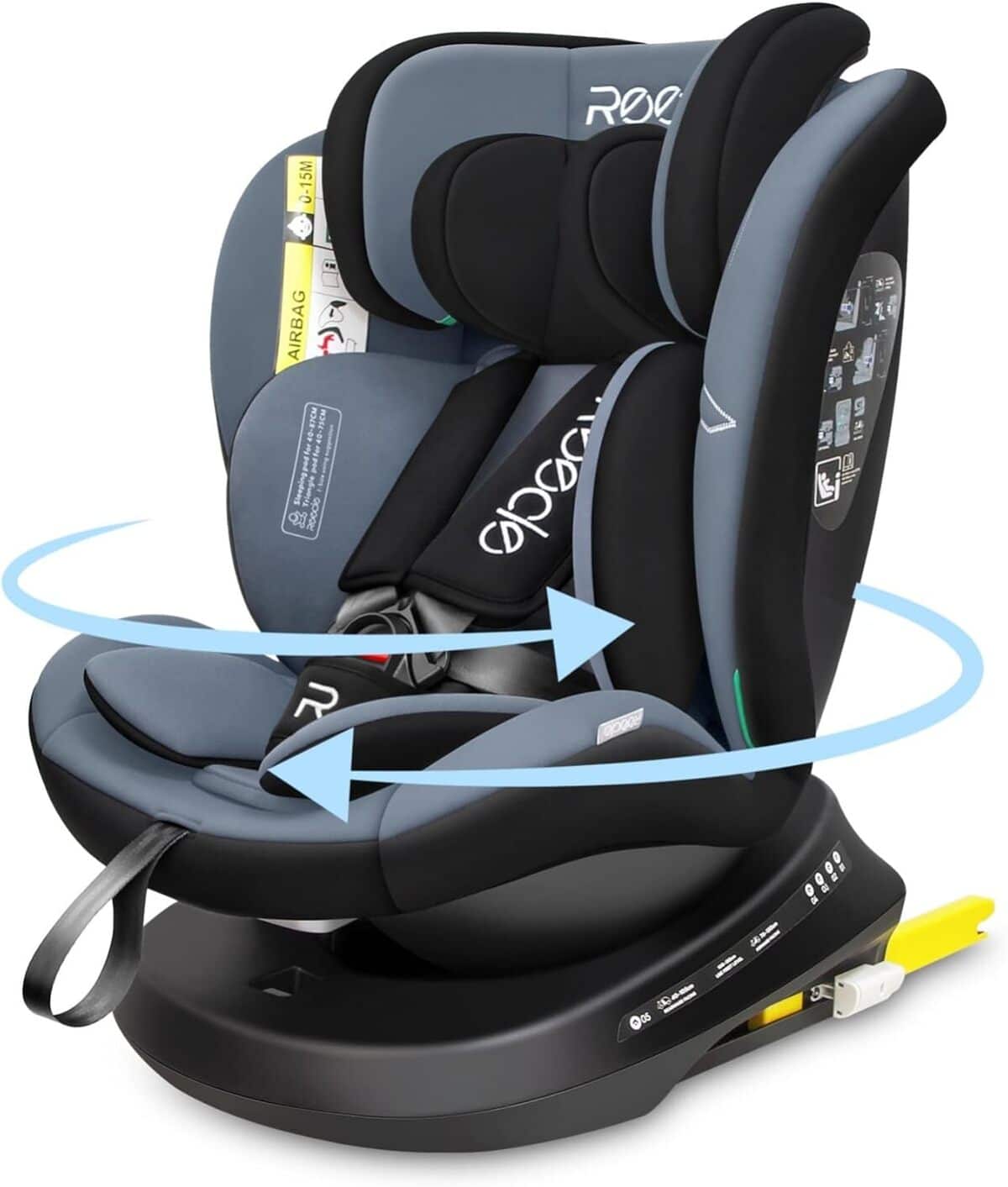 Test : reecle i-Size siège auto 360 pivotant ISOFIX 40-150 cm