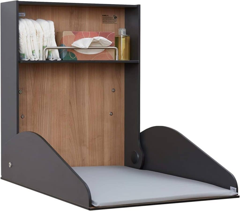 Test table à langer murale Kemmlit Delicias Timkid kawa HPL effet bois