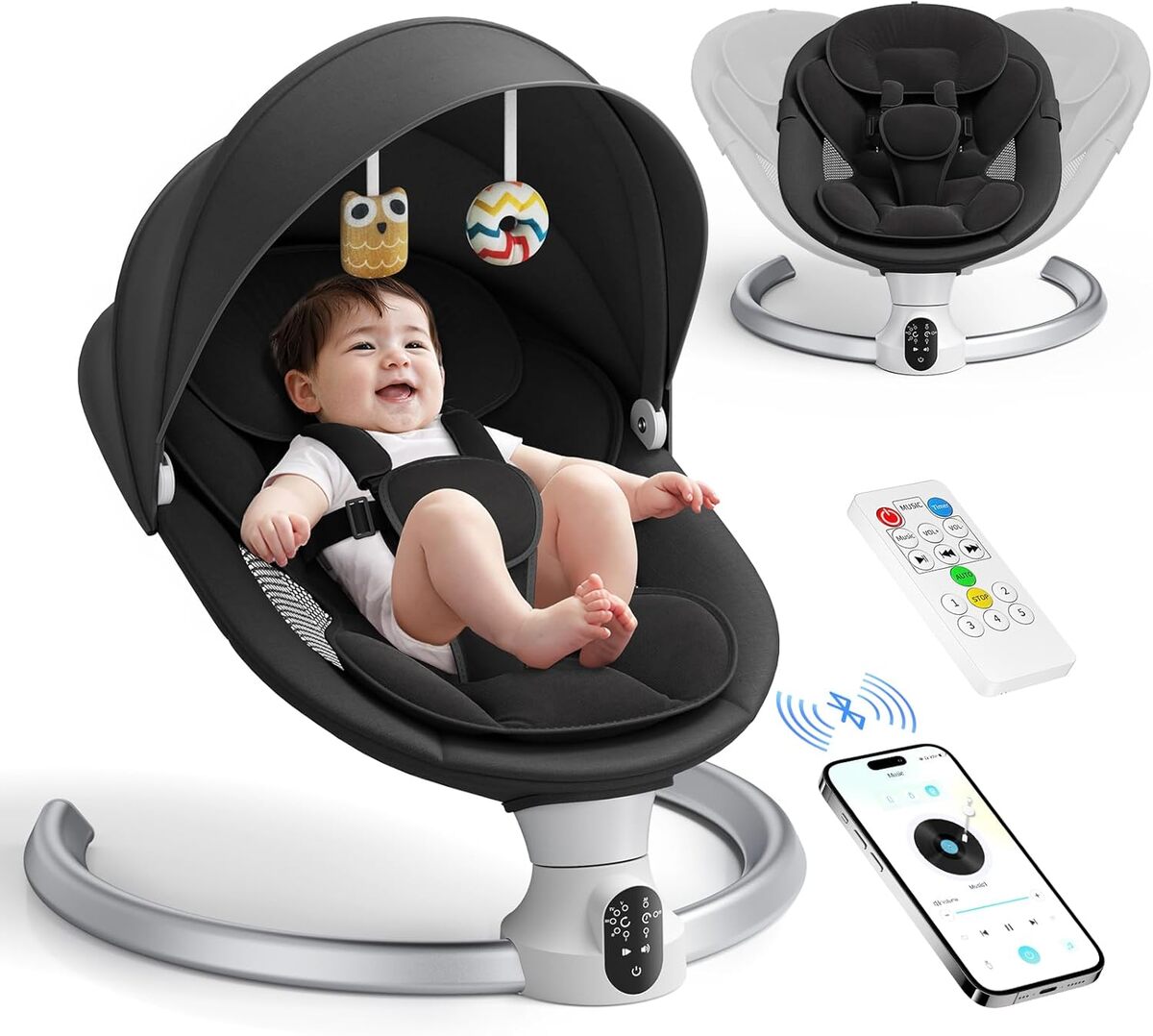 Test de la balancelle électrique Helangel pour bébé jusqu'à 9 kg
