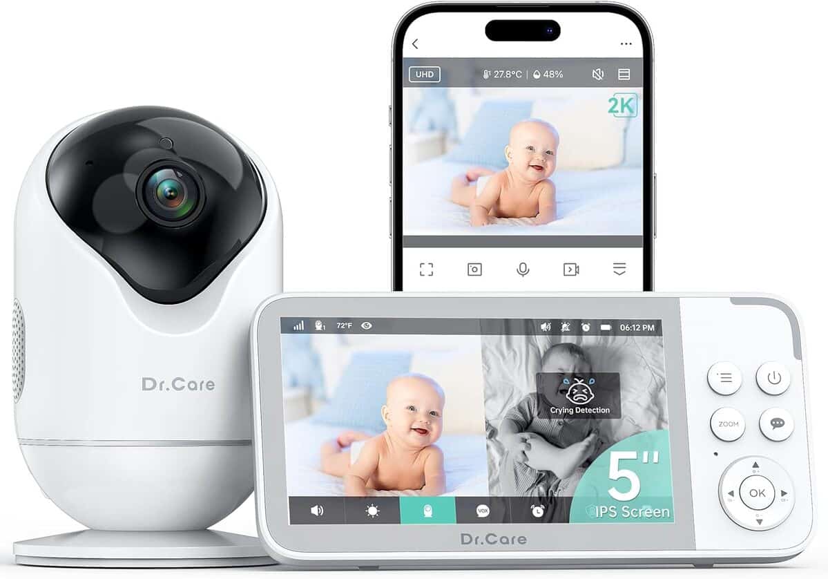 Test du babyphone Dr.Care VistaView : vision nocturne HD et audio bidirectionnel