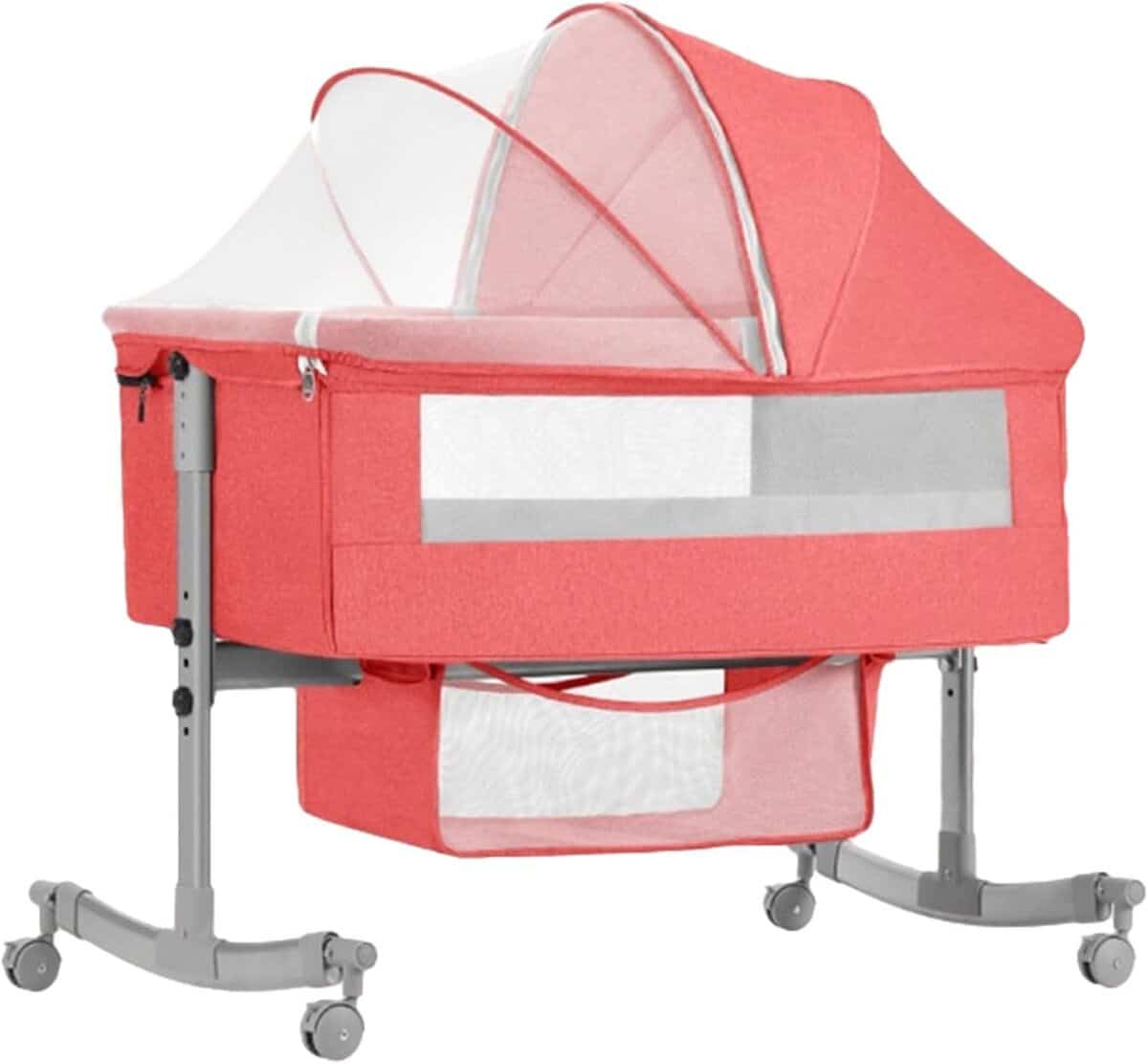 Test : huhjyuge lit bébé pliable et réglable avec moustiquaire