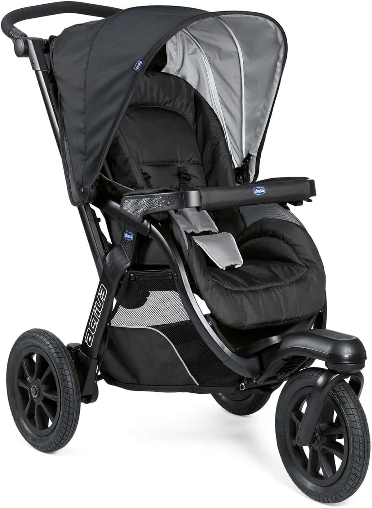 Test Chicco Poussette Activ3 : maniabilité tous terrains