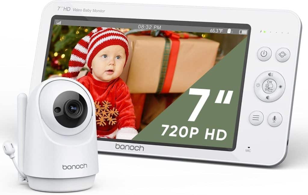 Test du babyphone bonoch 7" : caméra, vision nocturne et plus