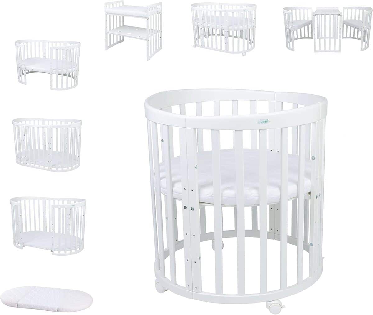 Test du lit évolutif Waldin OWAL Baby Bed 7in1 : polyvalence et confort