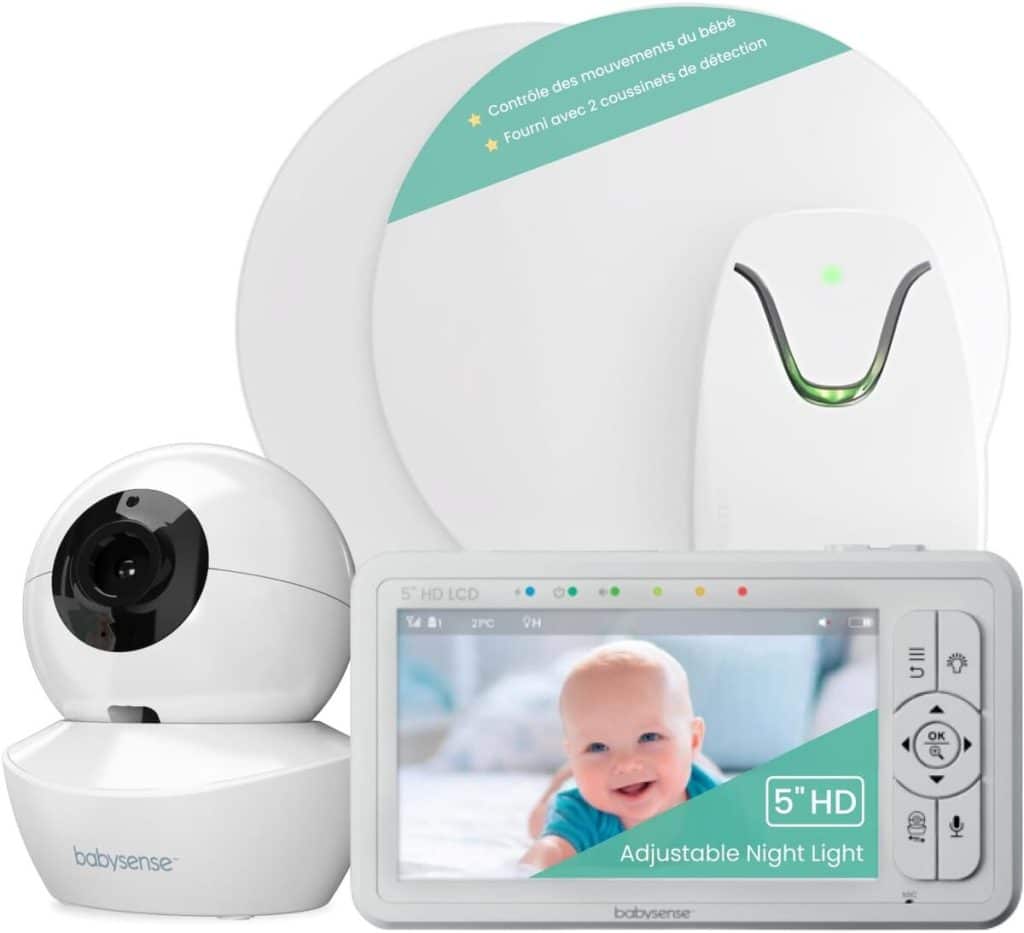 Test du moniteur vidéo Babysense HD avec caméra et capteur de mouvement intégré