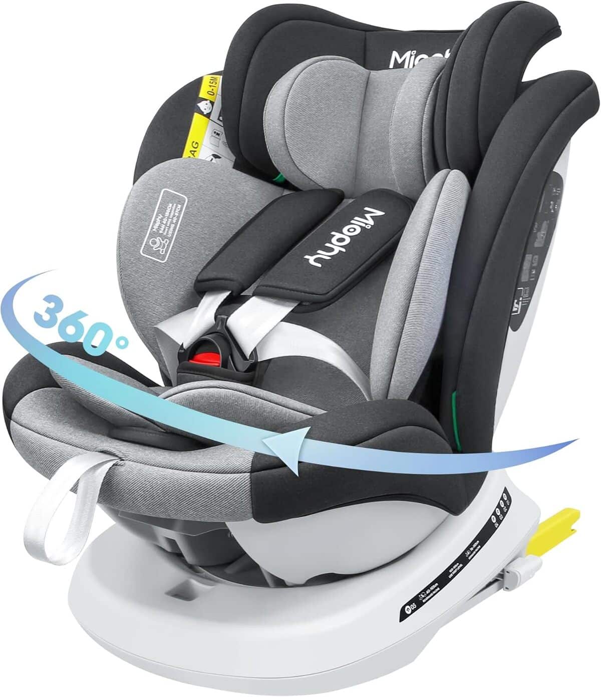 Test du siège auto pivotant Miophy I-Size Isofix 360°