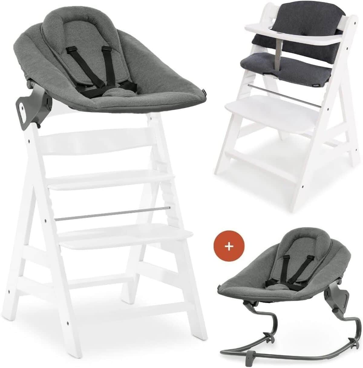 Test hauck chaise haute évolutive Alpha Plus : confort et design naturel