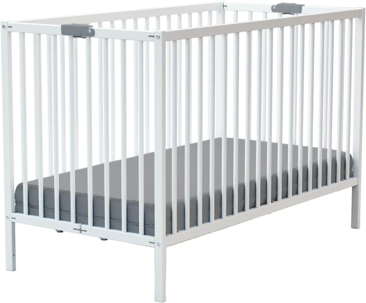 Test : lit bébé pliant WEBABY 60x120cm blanc