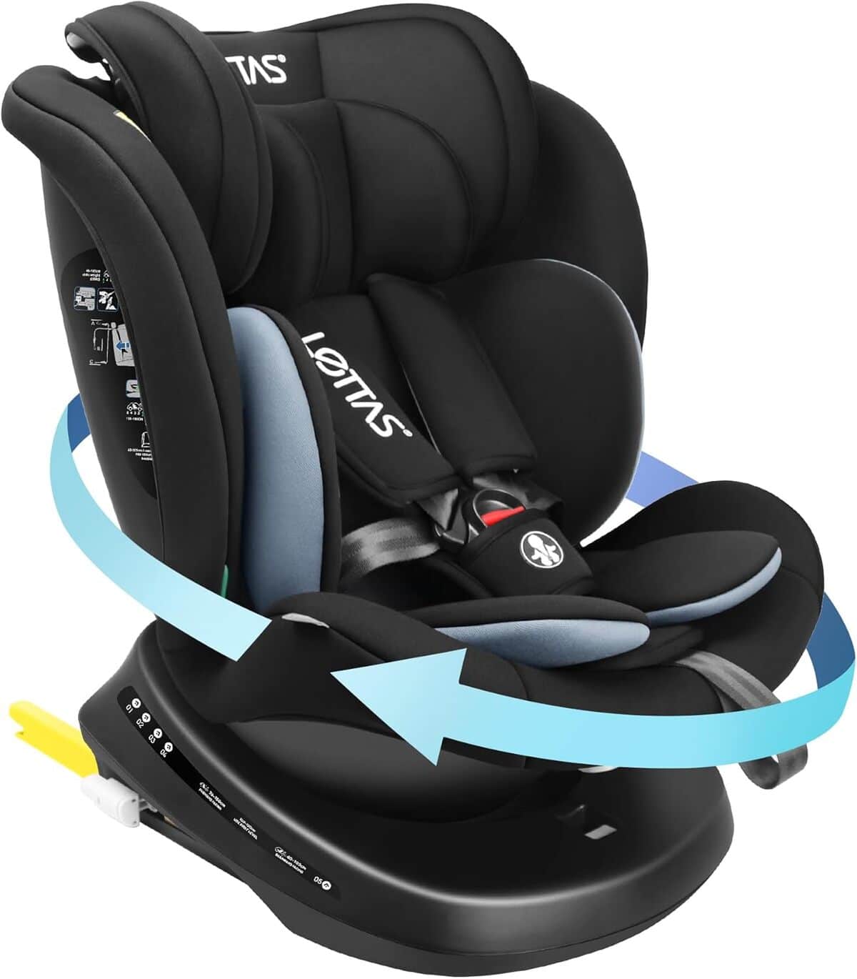 Test : siège auto pivotant LETTAS i-Size pour 0-12 ans