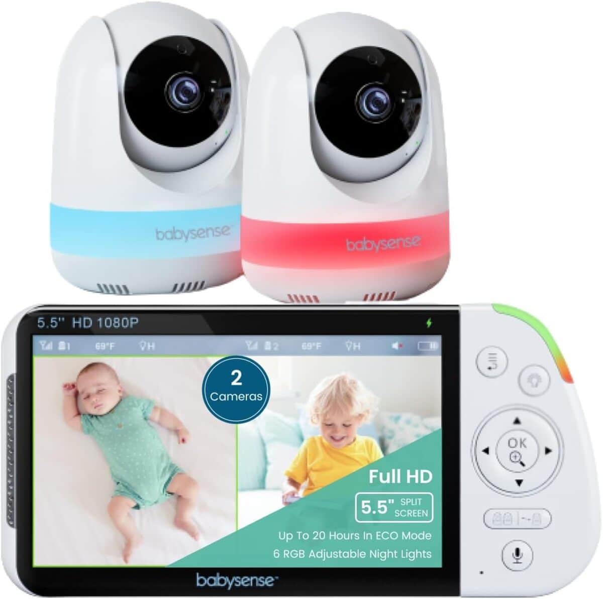 Test : babyphone Babysense MaxView-2CAM avec écran HD et double caméra