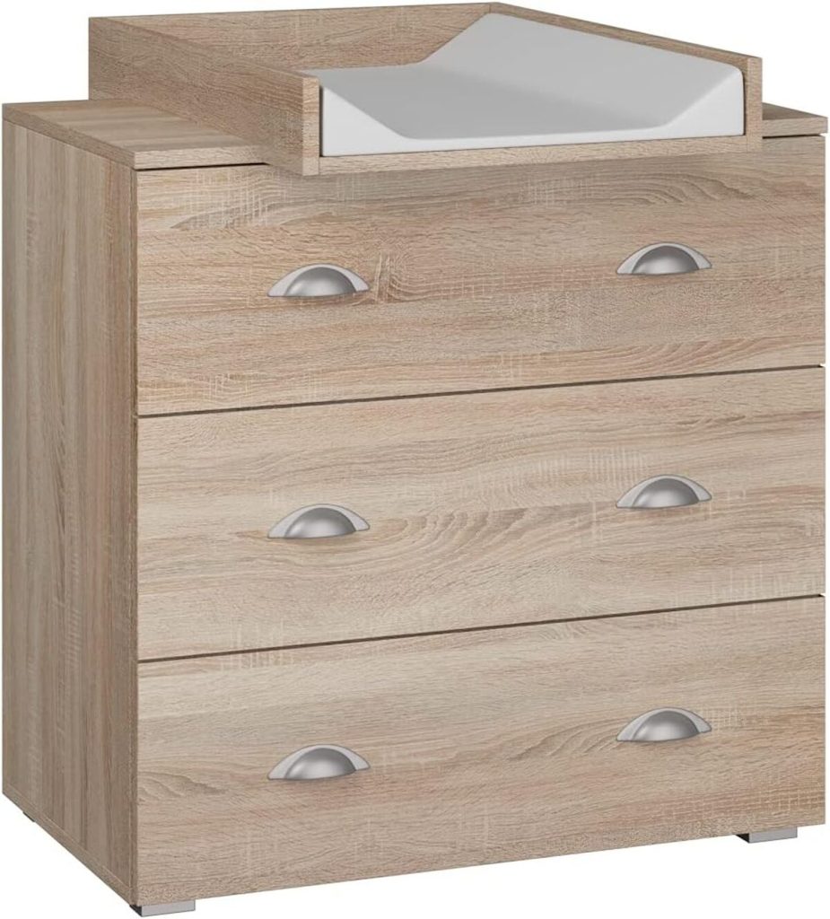 Test : commode à langer MIA 80 cm en chêne Sonoma