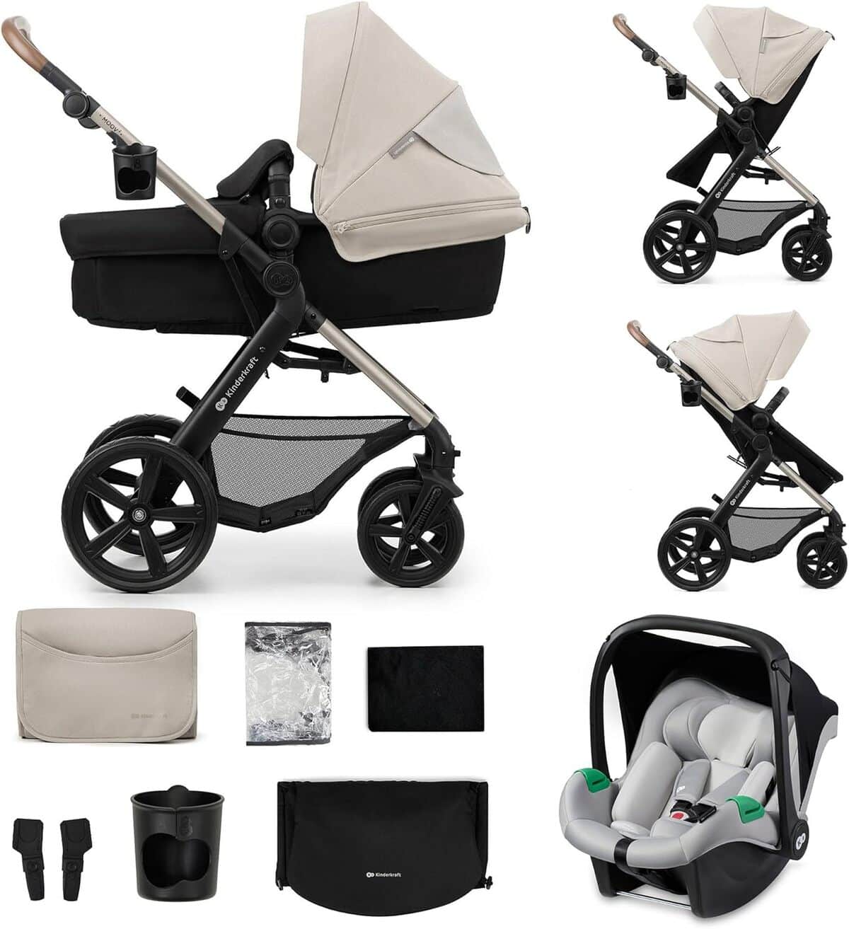 Test de la poussette 3-en-1 Kinderkraft MOOV2 avec siège auto inclus