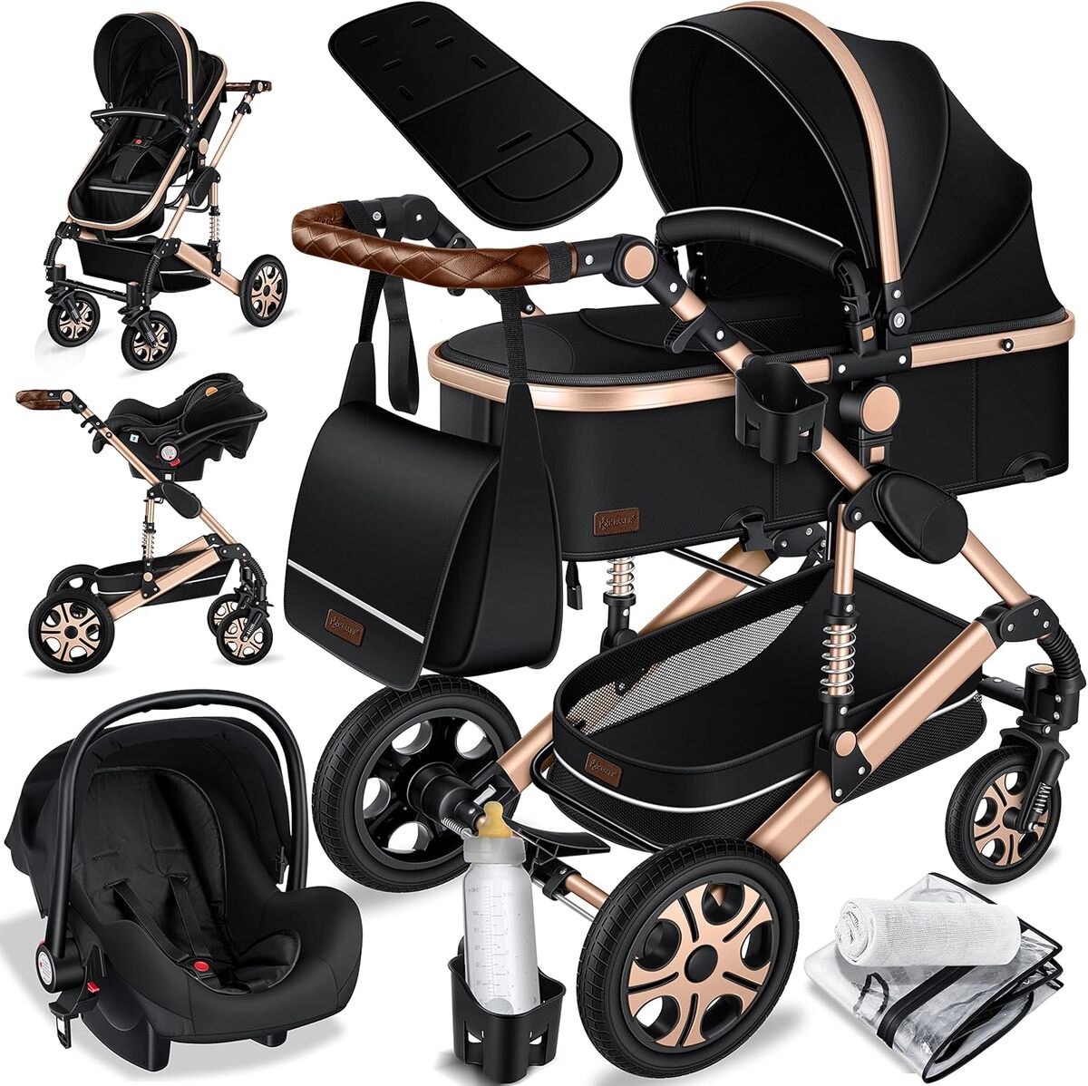 Test de la poussette combinée 3en1 Kesser : performance et style en un seul set