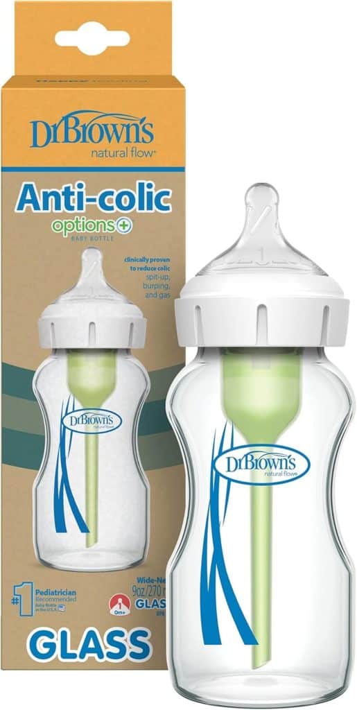 Test des biberons anti-coliques Dr. Brown's Options+ en verre