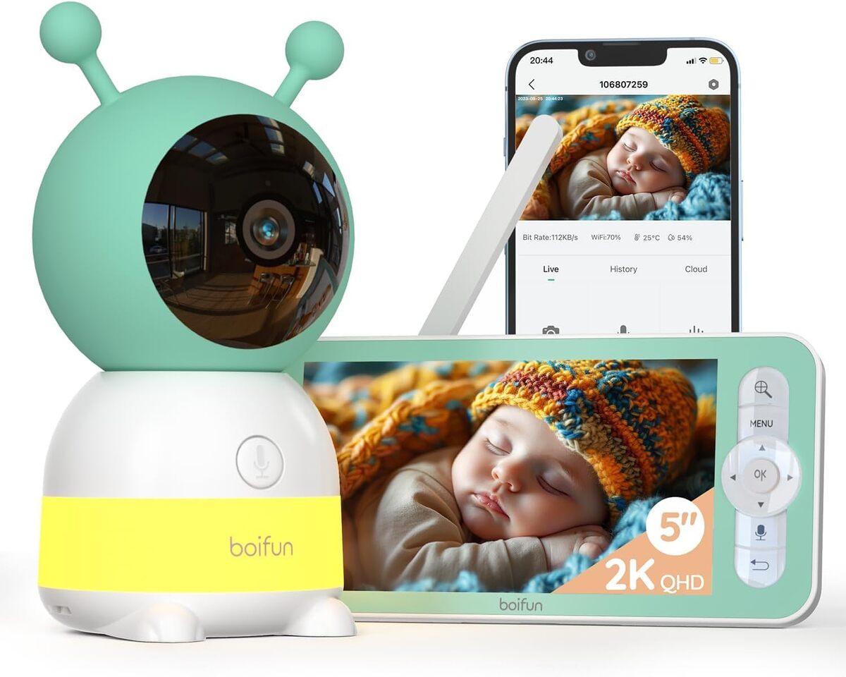Test du babyphone 2K Boifun : caméra 360° et veilleuses colorées
