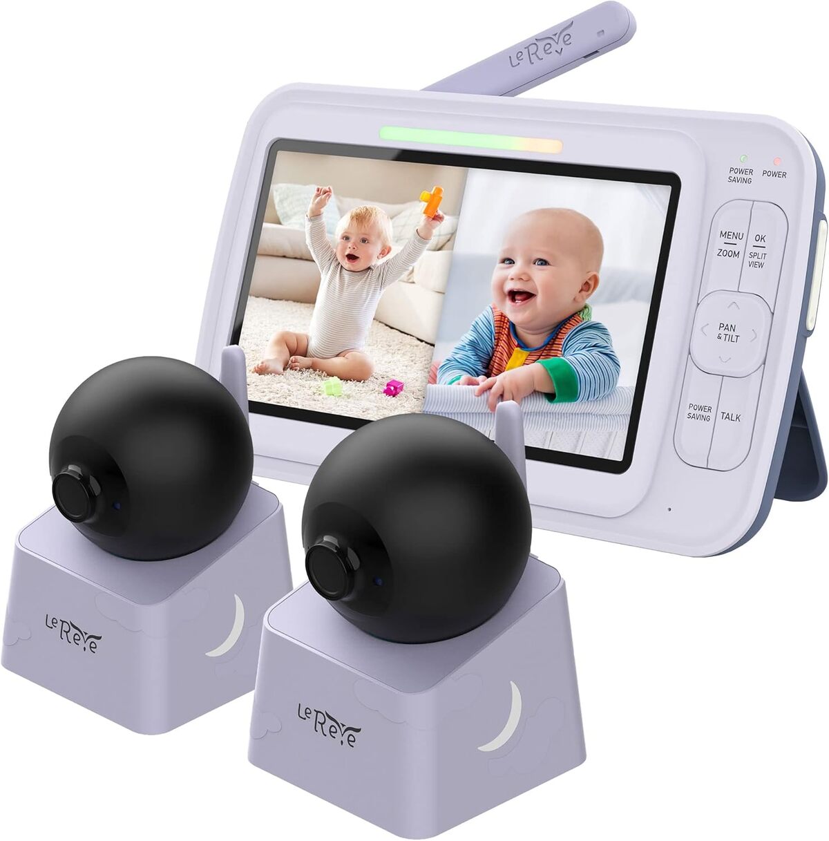 Test du moniteur bébé LeMove 60 de LEREVE : hD 5", 2 caméras, a.N.R.  sans WiFi