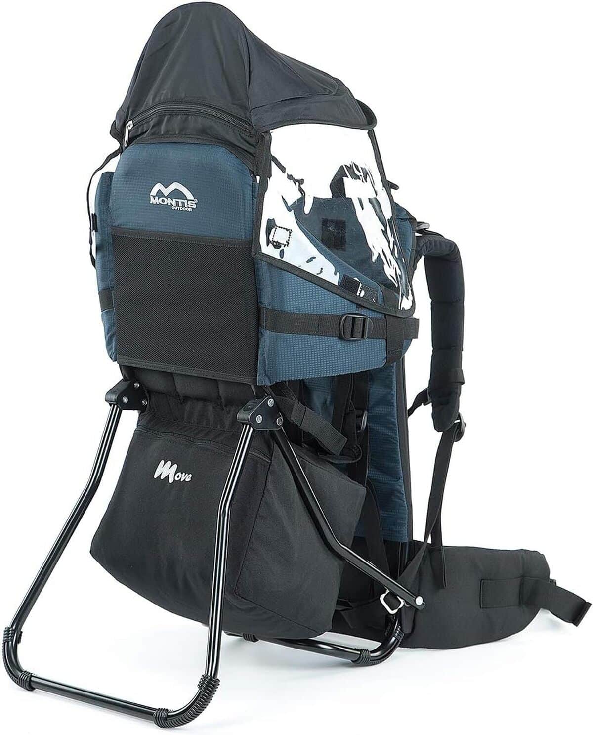 Test du porte-bébé dorsal Montis Move 25 kg en bleu