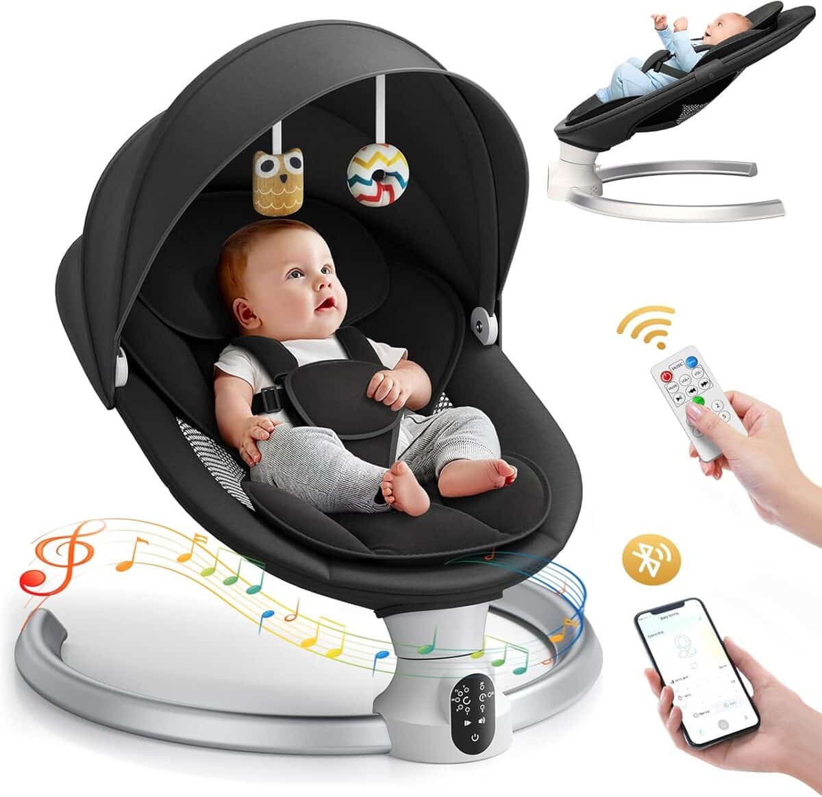 Test du transat bébé électrique Ixdregan : balancelle intelligente avec app et bluetooth