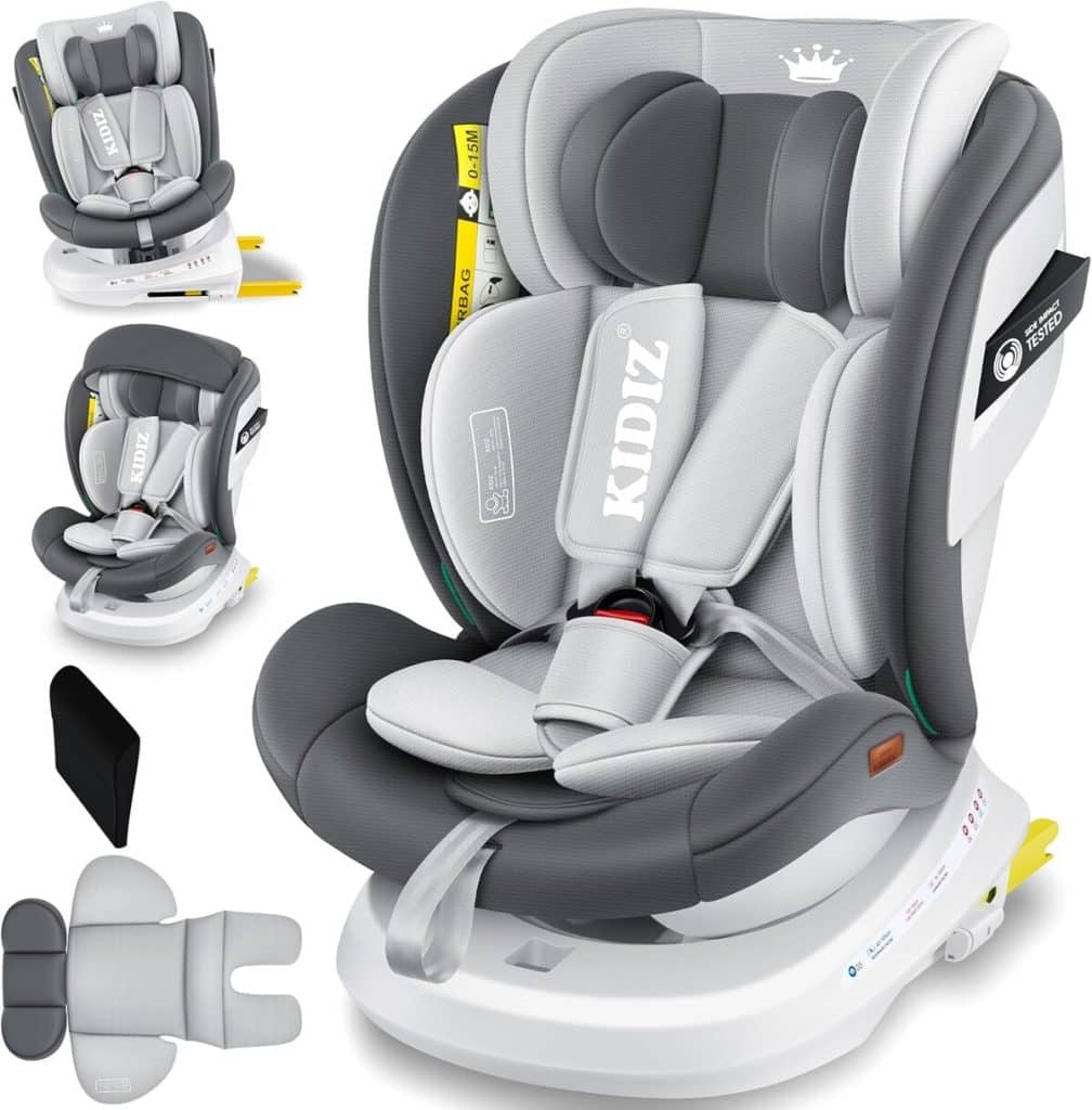 Test : siège auto pivotant KIDIZ® Isofix 0-36 kg