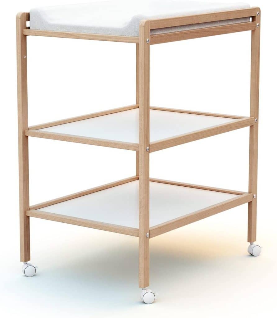 Test : table à langer 2 étagères AT4 ESSENTIEL, compacte et pratique