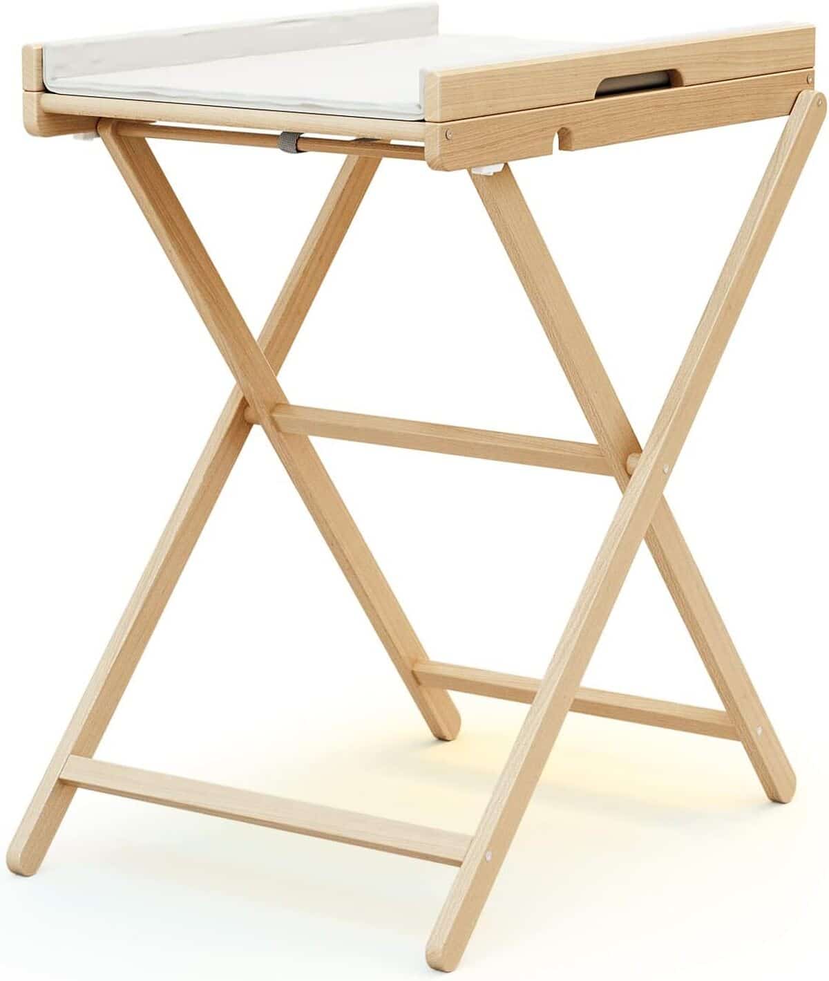 Test : table à langer pliante AT4 Essentiel hêtre verni
